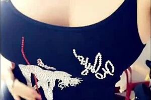 Flashing milf dives into interracial sex play