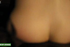 Lucky Faye Banks begs daddy for creampie in hardcore doggystyle