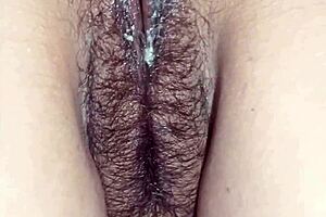 mature fat latina's huge hairy pussy ass shakes crazy for homemade pounding!