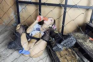 Harley Quinn Monika Fox Stuffs Baseball Bat Deep Anal Pussy Pierced!