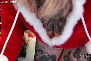 scarlett moans over early christmas cock tease