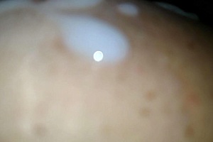 Hot Wife Begs Cuck Husband For Massive Cumshot On Big Tits Lick Up