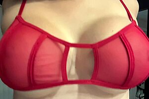 hey artemisia love show off those juicy italian tits in red bra closeup