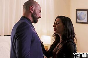 sly milf housewife surprises horny hubby with blindfolded hooker blowjob 😈🔥