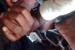 Nervous first-time interviewee gives sensual big cock oral and pussy tease