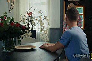 blonde milf sneaks ride on best friend's young cock while he sleeps... shh! 🤫🍆💦