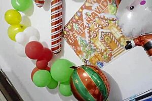 a casual visit turns obsessive as he gifts me an erotic christmas toy then pounds me hard in bed