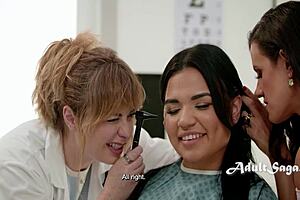 Stepmom And Stepdaughter Scissor Wet Pussies In Hospital Wait