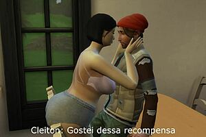 Stepfamily sims 4 adventure with milf and young taboo play