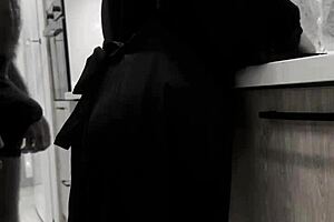 Gonna bang my girl hard right on this kitchen counter, babe.