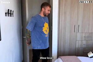 busty mexican milf angela spades rides toy craving brian evans' deep penetration