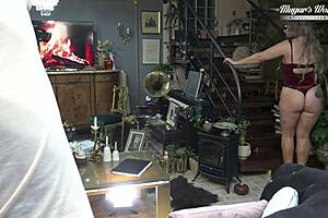 Sexy Odette Delivers Facial Behind Scenes for Client