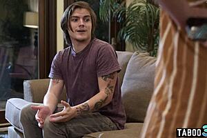 Stepmom Lauren Phillips Teaches Son Wholesome Deepthroat Taboo Lesson!