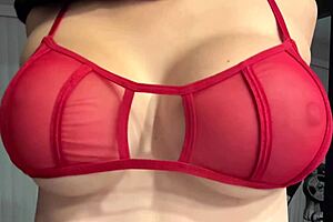 hey artemisia love show off those juicy italian tits in red bra closeup