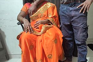 stepmom in hindi xxx gets licked doggystyle 😍 creampie action!!