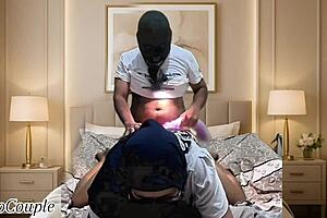 Asian hijab wife husband anal creampie homemade pov 🔥🍑