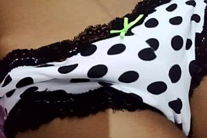 Latina beauty hits first solo orgasm fingering huge tits and ass