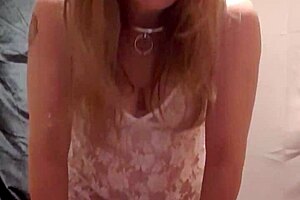 french maid slut chained vibro plugged outdoors for maledom humiliation 😩🔗🍑