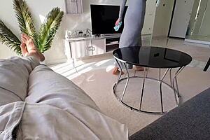 cum on stepmom's big round ass!