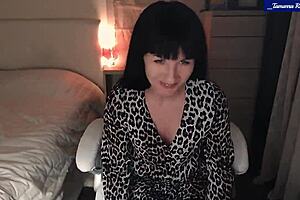 mlady tamarra roman strips lingerie teases perky clit