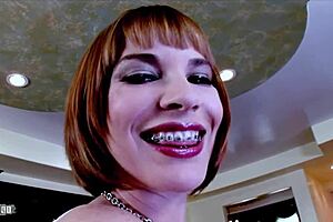 Redhead Dana Dearmond craves Rico Strong's BBC deep in lingerie ass!