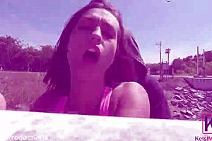 Kelsi Monroe's Big Ass Spreads in Wetlands Fuck Tease