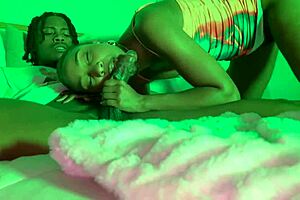 ebony stepsis furry pussy hammered hard by lil d