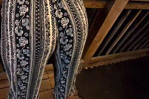 Petite redhead wife grinds horny ass teasing pov outdoors public 😏🍑