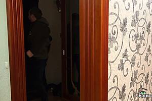 stepmom hunts christmas tree decor but ends pantry creampie fuck surprise