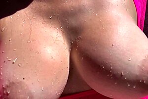 Italian Milf Artemisia's Big Tits Get Wet Outdoors—Join the Play?