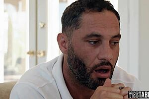 stepdads relentlessly pound teen gamer girls in intense anal foursome orgy