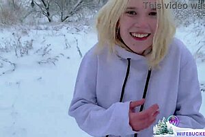 Amateur WifeBucket Milfs Snowy Holiday Home Sex With Friend