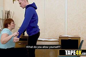 fat tutor milf gets punished hard by picky student cock