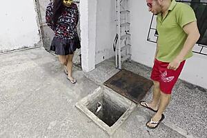 sexy boss hears worker's dirty anal fantasy in midnight water tank!