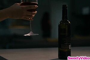 😈 milf straps on and fucks her hairy lesbian gf's tight pussy hard! 🍆💦