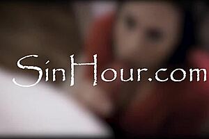 misbehaving exchange student spanked fucked hard by horny milf couple in garage ffm threesome!