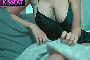 Stepmom sneaks into stepson's hotel bed horny all night long