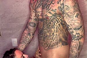 tattooed young guy fucks hot mature latina big ass pov