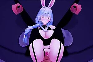 pekomama bunny breeding fills her up good