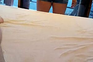 latina milf rides novio rico homemade in cozy cabana shack