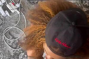 i get so horny sucking this ebony bbc with my bbw girlfriend watching our fat slut play