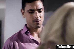 Housewife catches husband cheating with nanny, joins 3some?