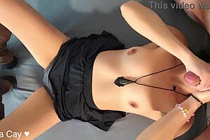 Christmas Ballsuck Cumshot: Neya Cay's Massive POV Rimming Tease?