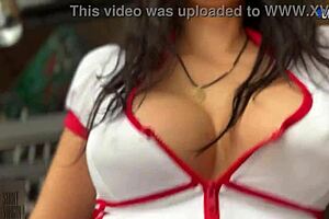 hot brunette milf bent over doggystyle taking hardcore pounding from monster german cock