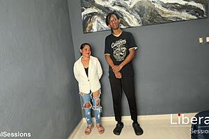 petite latina cutie sucks big black cock deepthroat in her first homemade interview with monster bbc