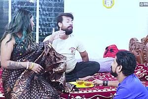 desi indian stepbrothers gangbang bhabhi in wild threesome hindi audio