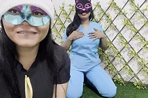 met my latina best friend at christmas flashing natural tits practicing dildo blowjobs we're total sluts