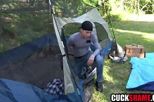 hotwife pounds stranger hardcore outdoor cuckold husband watches