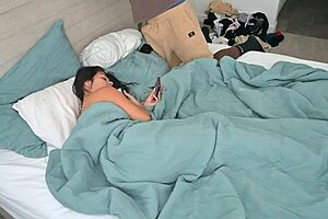 Salt Lake City latina petite gets romantic ebony creampie finish