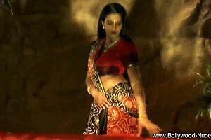 check out this sexy indian brunette milf dancing solo and stripping bare